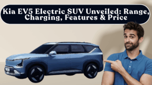Kia EV5 Electric SUV Unveiled: Range, Charging, Features & Price