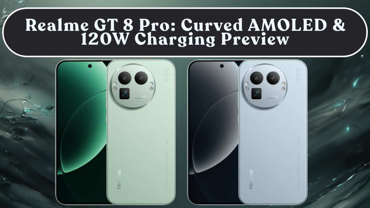 Realme GT 8 Pro: Curved AMOLED & 120W Charging Preview