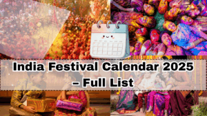 India Festival Calendar 2025 – Full List
