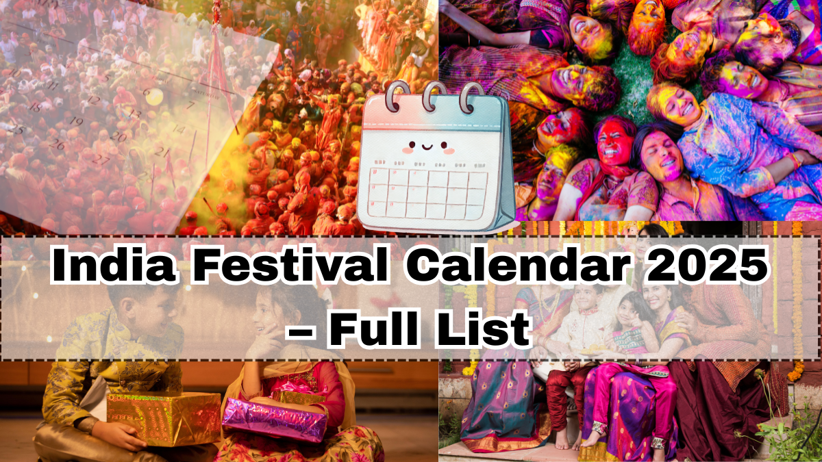India Festival Calendar 2025 – Full List