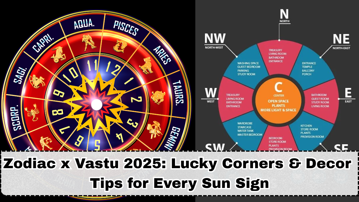Zodiac x Vastu 2025: Lucky Corners & Decor Tips for Every Sun Sign