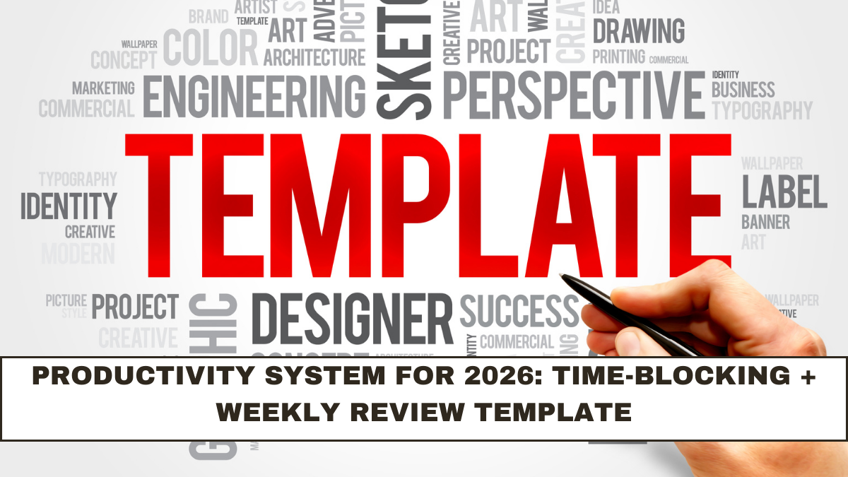 Productivity System for 2026: Time-Blocking + Weekly Review Template