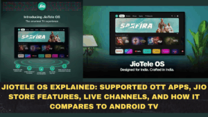 JioTele OS Explained: Supported OTT Apps, Jio Store Features, Live Channels, and How It Compares to Android TV