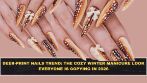 Deer-Print Nails Trend: The Cozy Winter Manicure Look Everyone Is Copying in 2026