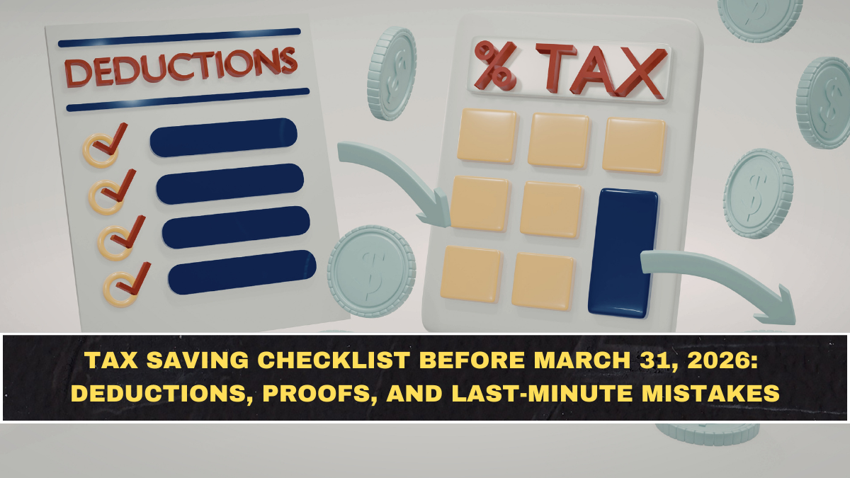 Tax Saving Checklist Before March 31, 2026: Deductions, Proofs, and Last-Minute Mistakes