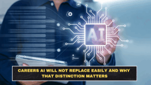 Careers AI Will Not Replace Easily and Why That Distinction Matters