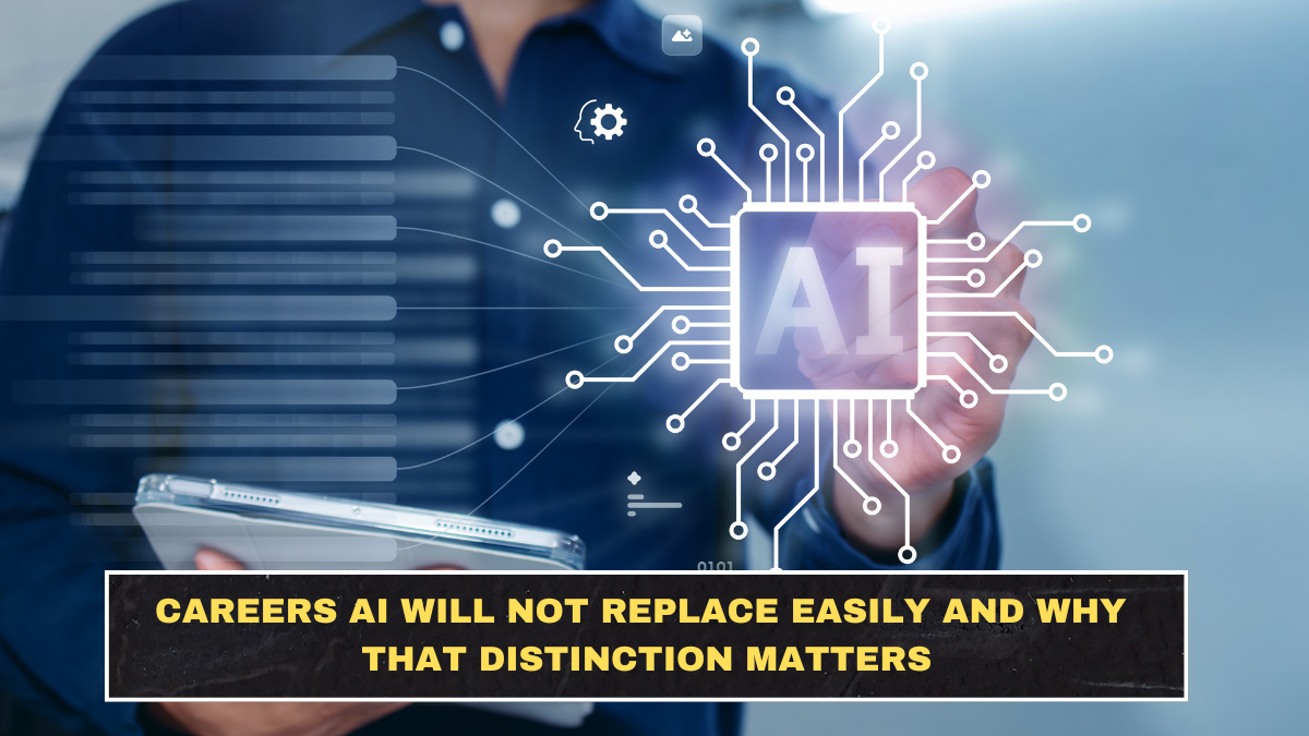 Careers AI Will Not Replace Easily and Why That Distinction Matters