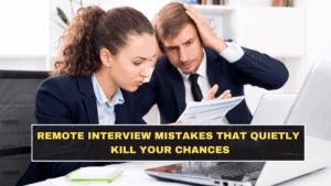Remote Interview Mistakes That Quietly Kill Your Chances