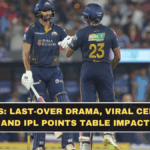 GT vs PBKS: Last-Over Drama, Viral Celebration and IPL Points Table Impact